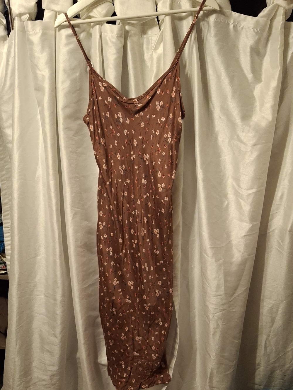 Spoiled Brown Floral Maxi Dress
